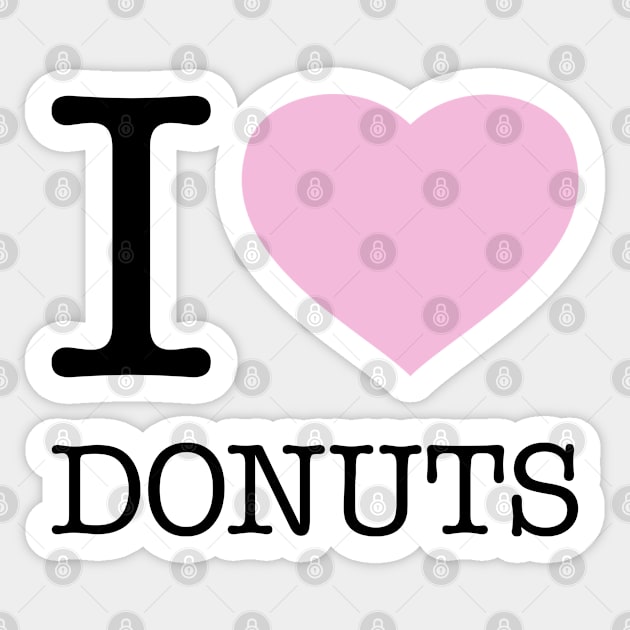 I LOVE DONUTS Sticker by eyesblau